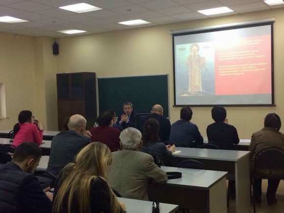Историк Агафангел Гюрджиев прочел в МГИМО лекцию «Роль греков в истории России»